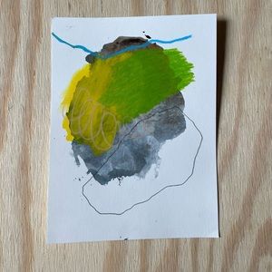 Mixed media abstract art